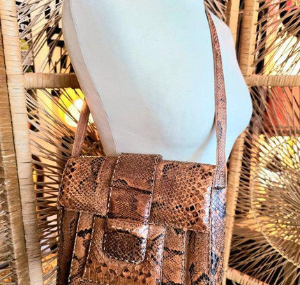 Vintage 50's/60's Reptile Snakeskin Bag - Yatva