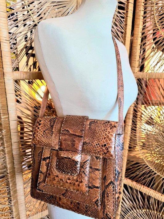 Vintage 50's/60's Reptile Snakeskin Bag - Yatva