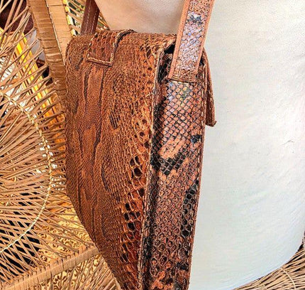 Vintage 50's/60's Reptile Snakeskin Bag - Yatva