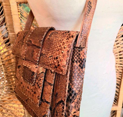 Vintage 50's/60's Reptile Snakeskin Bag - Yatva