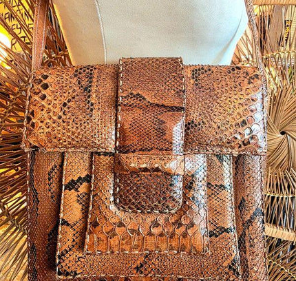 Vintage 50's/60's Reptile Snakeskin Bag - Yatva