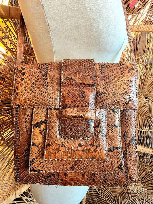 Vintage 50's/60's Reptile Snakeskin Bag - Yatva