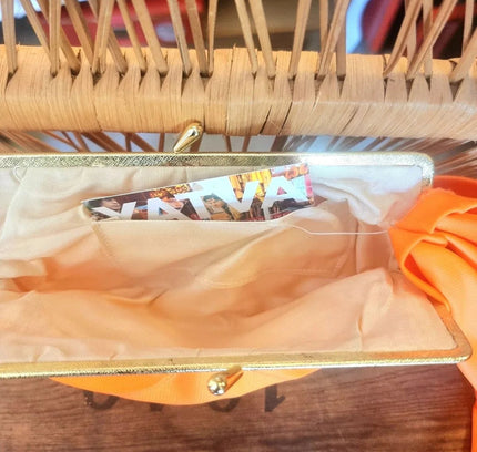 Vintage 60 ´ s / 70 ´ s Clutch Purse and gloves Set - Yatva
