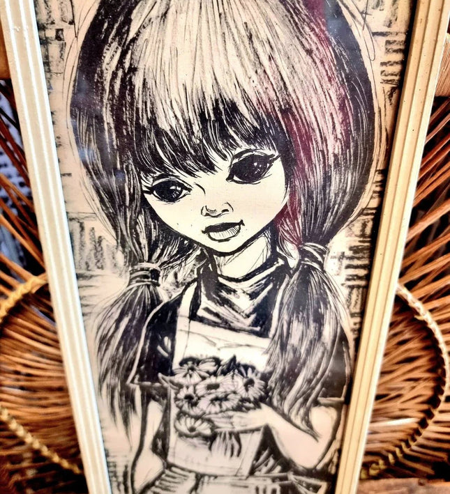 Vintage 60's / 70s Art Picture - Yatva