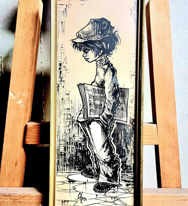 Vintage 60's / 70s Art Picture - Yatva