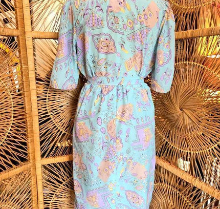 Vintage 60's / 70's Belted Shirt Dress - Yatva