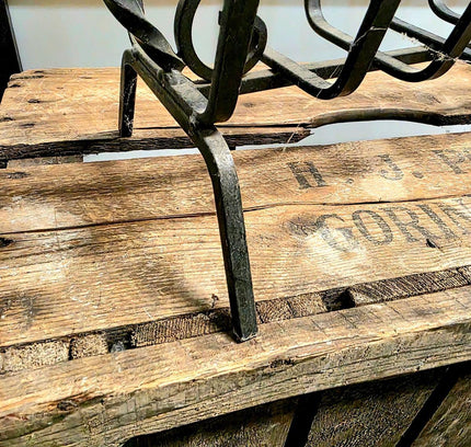 Vintage 60s / 70s Corinchem Wrought Iron magazine rack - Yatva