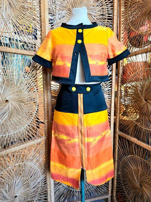 Vintage 60s / 70s Cropped 2 - Piece Suit - Yatva