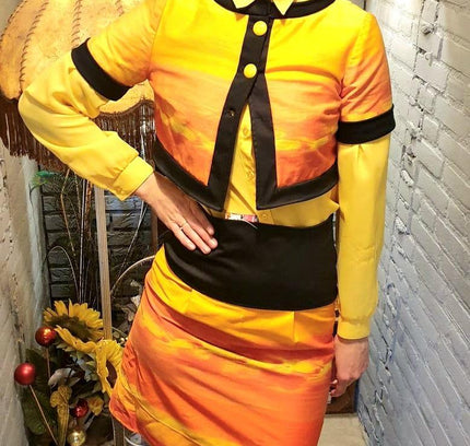 Vintage 60s / 70s Cropped 2 - Piece Suit - Yatva