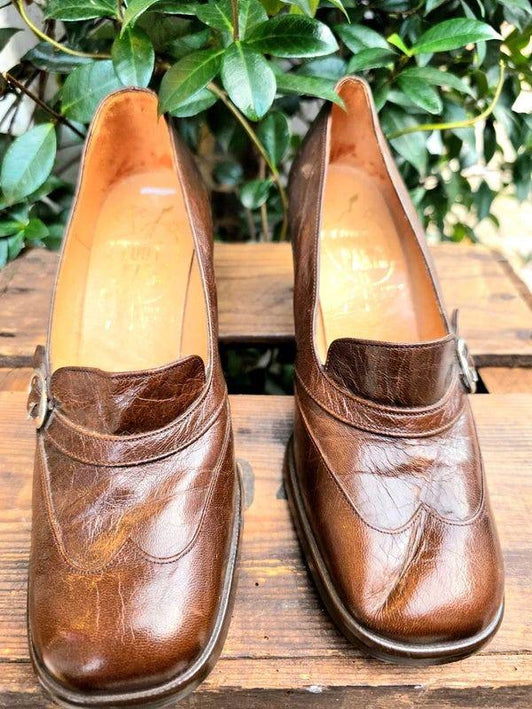 Vintage 60's / 70's Deadstock Brand New Tout Paris Heel Shoes - Yatva