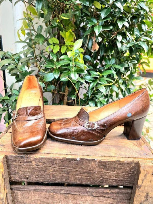Vintage 60's / 70's Deadstock Brand New Tout Paris Heel Shoes - Yatva