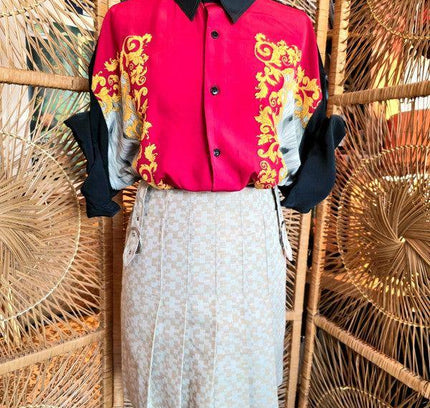 Vintage 60s / 70s Eural Pleated Mini Skirt - Yatva
