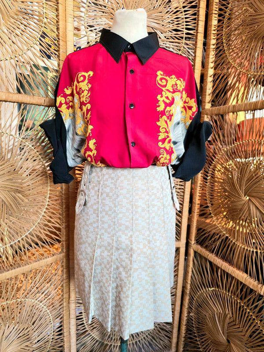 Vintage 60s / 70s Eural Pleated Mini Skirt - Yatva