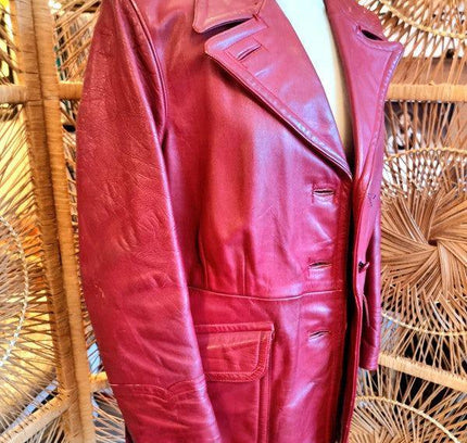 Vintage 60s / 70s Evlo Leather Clothing Jacket - Yatva