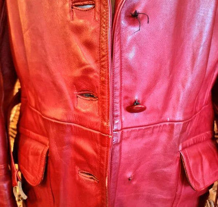 Vintage 60s / 70s Evlo Leather Clothing Jacket - Yatva