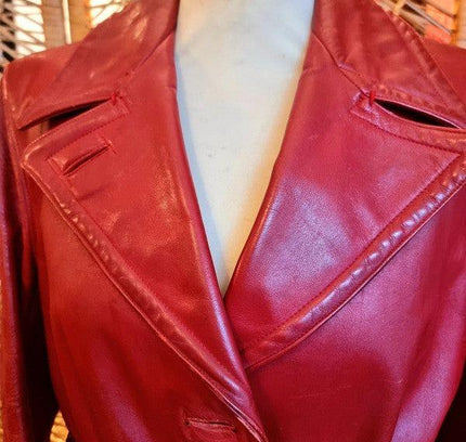 Vintage 60s / 70s Evlo Leather Clothing Jacket - Yatva