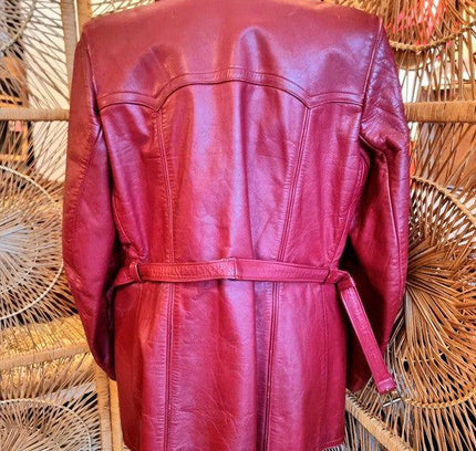 Vintage 60s / 70s Evlo Leather Clothing Jacket - Yatva