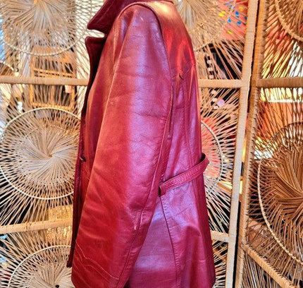 Vintage 60s / 70s Evlo Leather Clothing Jacket - Yatva