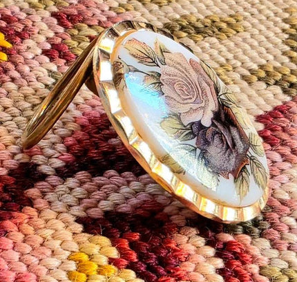 Vintage 60s / 70s Floral Scarf Holder - Yatva