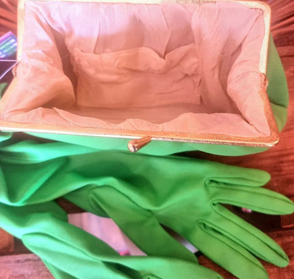 Vintage 60´s / 70´s Handbag and gloves Set - Yatva