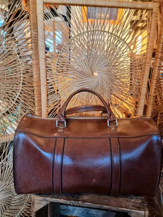 Vintage 60's / 70's Holdall Weekend Bag - Yatva