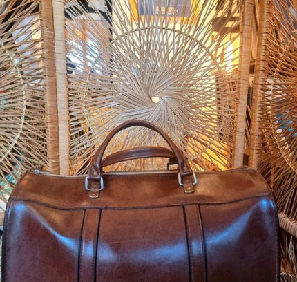 Vintage 60's / 70's Holdall Weekend Bag - Yatva