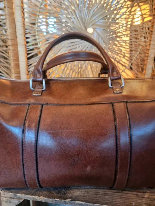Vintage 60's / 70's Holdall Weekend Bag - Yatva