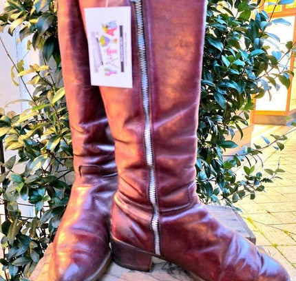 Vintage 60´s / 70´s MOD - 8 Leather Boots - Yatva
