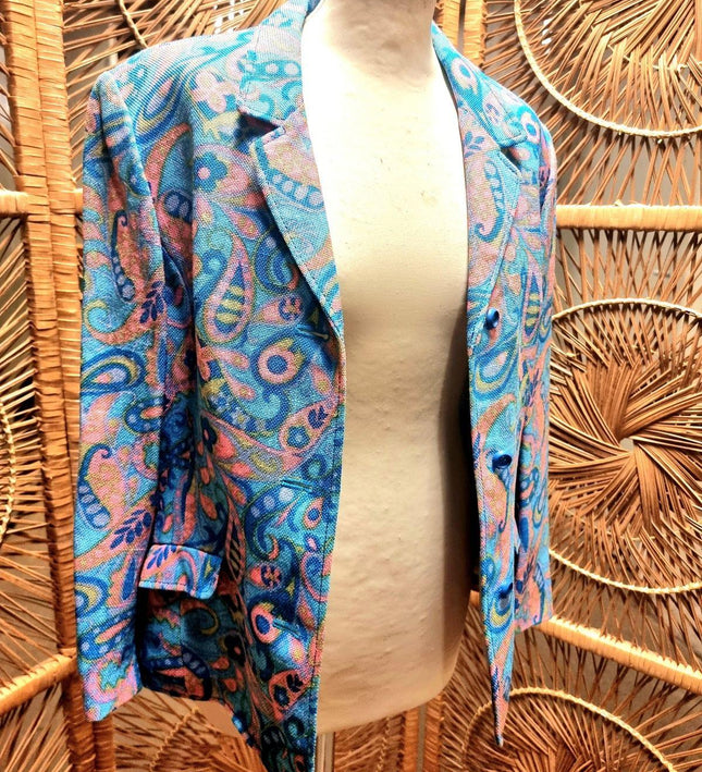 Vintage 60's / 70s Paisley Psychedelic Jacket - Yatva