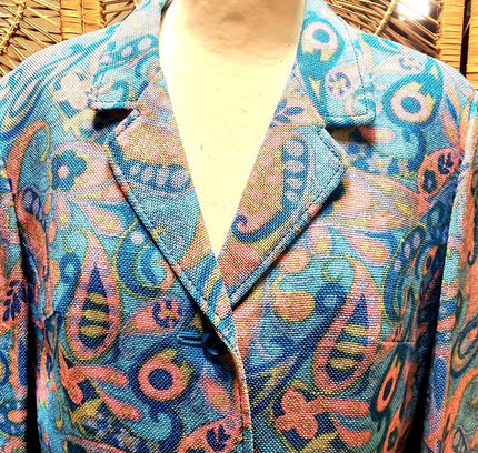 Vintage 60's / 70s Paisley Psychedelic Jacket - Yatva