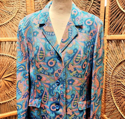 Vintage 60's / 70s Paisley Psychedelic Jacket - Yatva