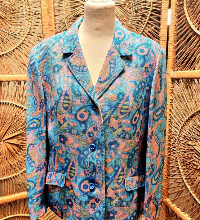 Vintage 60's / 70s Paisley Psychedelic Jacket - Yatva