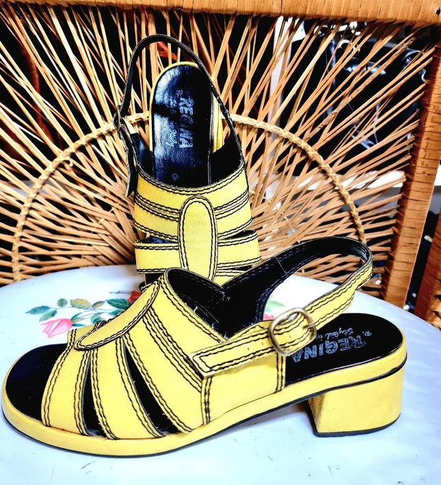 Vintage 60s / 70s Regina Sandal shoes - Yatva