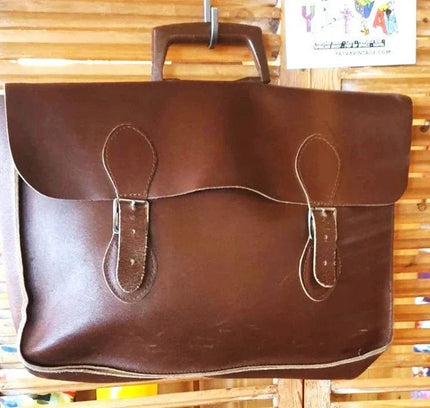 Vintage 60's / 70's School Bag / Briefcase - Yatva