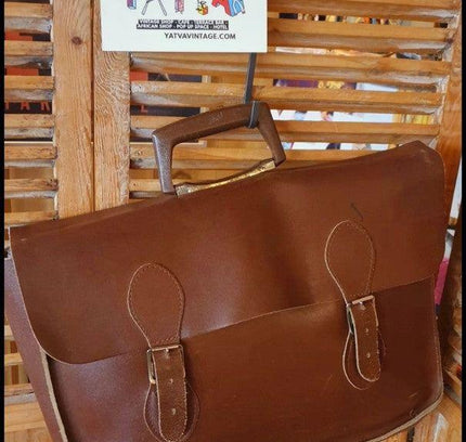 Vintage 60's / 70's School Bag / Briefcase - Yatva