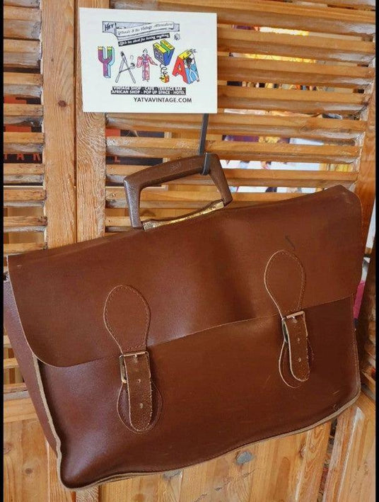 Vintage 60's / 70's School Bag / Briefcase - Yatva