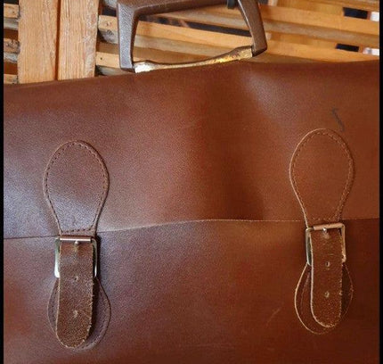 Vintage 60's / 70's School Bag / Briefcase - Yatva