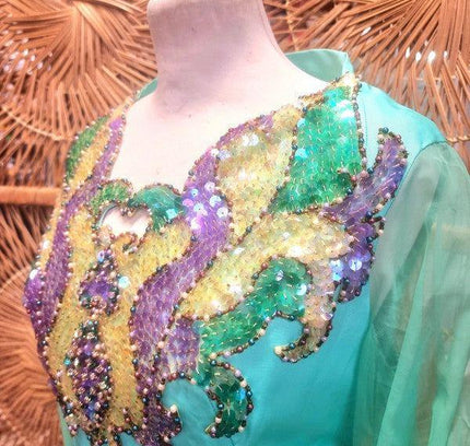 Vintage 60s/ 70s Sequin Maxi Dress - Yatva