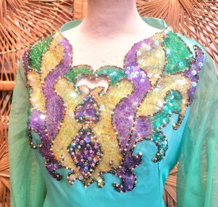 Vintage 60s/ 70s Sequin Maxi Dress - Yatva