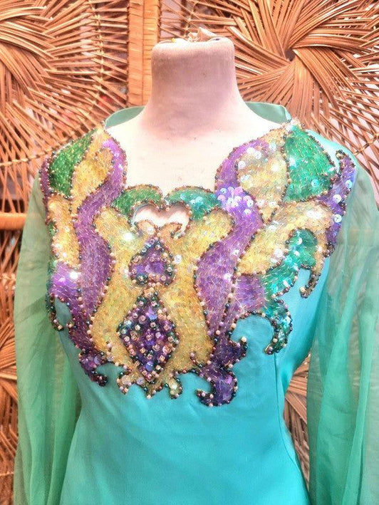Vintage 60s/ 70s Sequin Maxi Dress - Yatva
