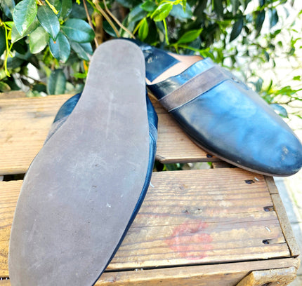 Vintage 60s / 70s Trigono Men’s Leather & Suede Mules Slippers - Yatva