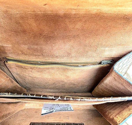 Vintage 60's Alligator Leather Handbag - Yatva