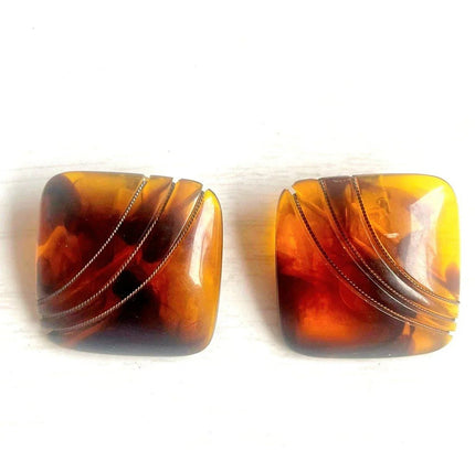Vintage 60's Clip - Ons Earrings - Yatva