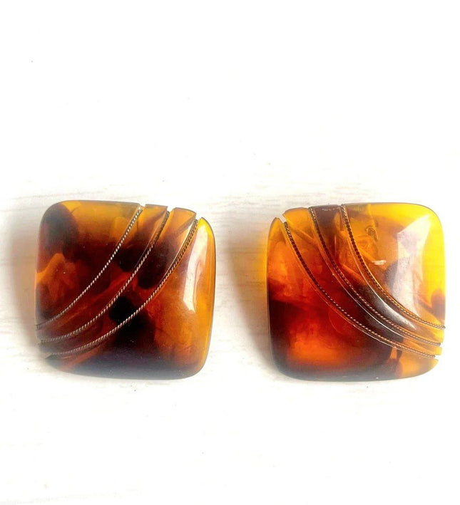 Vintage 60's Clip - Ons Earrings - Yatva