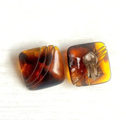 Vintage 60's Clip - Ons Earrings - Yatva