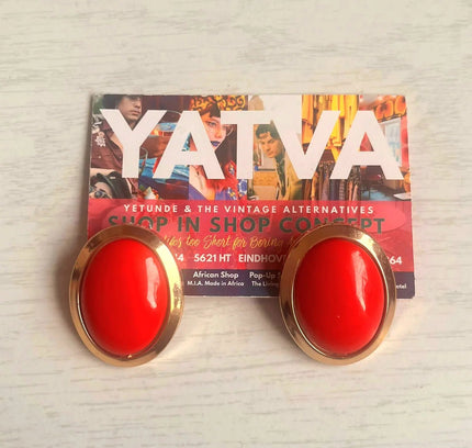 Vintage 60's Clip - Ons Earrings - Yatva