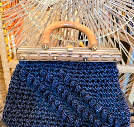 Vintage 60's Crochet Handbag - Yatva