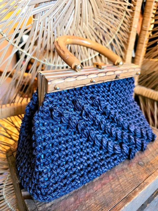 Vintage 60's Crochet Handbag - Yatva