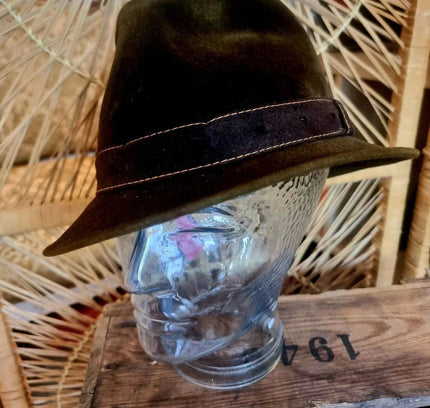 Vintage 60s Fedora Trilby Hat - Yatva