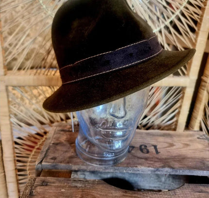 Vintage 60s Fedora Trilby Hat - Yatva